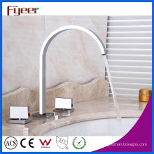 Fashion 3 PCS Set Widespread Basin Faucet Bathroom Mixer Taps